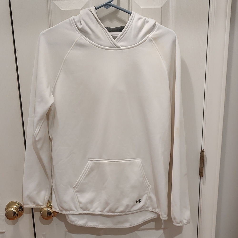 Youth XL Under Armour White Hoodie